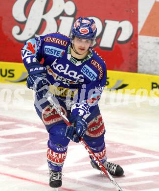 EBEL. Eishockey Bundesliga. EC VSV gegen  SAPA Fehervar AV19. Stefan Bacher (VSV). Villach, am 14.1.2011.
Foto: Kuess
---
pressefotos, pressefotografie, kuess, qs, qspictures, sport, bild, bilder, bilddatenbank