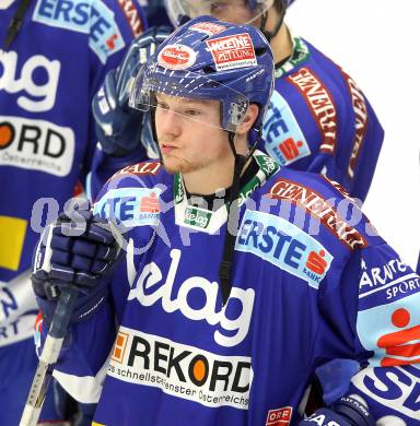 EBEL. Eishockey Bundesliga. EC VSV gegen  SAPA Fehervar AV19. Wiedergut Andreas (VSV). Villach, am 14.1.2011.
Foto: Kuess
---
pressefotos, pressefotografie, kuess, qs, qspictures, sport, bild, bilder, bilddatenbank