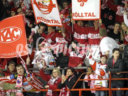 EBEL. Eishockey Bundesliga. EC KAC gegen HDD TILIA Olimpija Ljubljana. Fans (KAC). Klagenfurt, am 16.1.2011.
Foto: Kuess 

---
pressefotos, pressefotografie, kuess, qs, qspictures, sport, bild, bilder, bilddatenbank