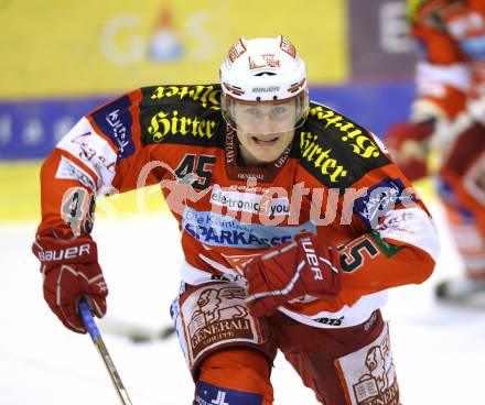 EBEL. Eishockey Bundesliga. EC KAC gegen HDD TILIA Olimpija Ljubljana. Schuller David (KAC). Klagenfurt, am 16.1.2011.
Foto: Kuess 

---
pressefotos, pressefotografie, kuess, qs, qspictures, sport, bild, bilder, bilddatenbank