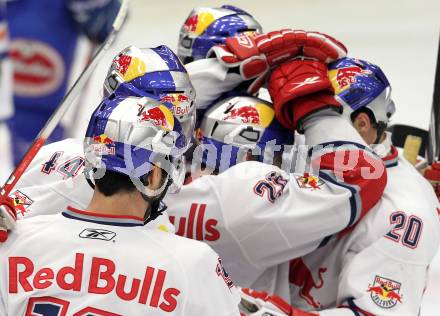 EBEL. Eishockey Bundesliga. EC  VSV gegen EC Red Bull Salzburg.  Torjubel Salzburg). Villach, am 21.1.2011.
Foto: Kuess 


---
pressefotos, pressefotografie, kuess, qs, qspictures, sport, bild, bilder, bilddatenbank