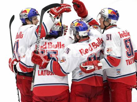 EBEL. Eishockey Bundesliga. EC  VSV gegen EC Red Bull Salzburg.  Torjubel Salzburg. Villach, am 21.1.2011.
Foto: Kuess 


---
pressefotos, pressefotografie, kuess, qs, qspictures, sport, bild, bilder, bilddatenbank