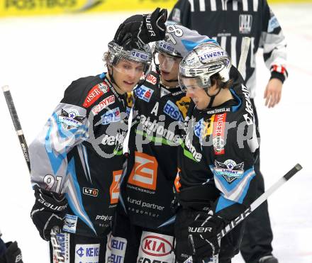 EBEL. Eishockey Bundesliga. EC  VSV gegen EHC LIWEST Linz. Torjubel Linz. Villach, am 23.1.2011.
Foto: Kuess 


---
pressefotos, pressefotografie, kuess, qs, qspictures, sport, bild, bilder, bilddatenbank