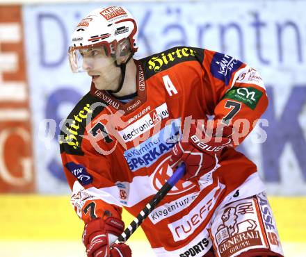 EBEL. Eishockey Bundesliga. KAC gegen Graz 99ers. Herbert Ratz (KAC). Klagenfurt, am 25.1.2011.
Foto: Kuess 

---
pressefotos, pressefotografie, kuess, qs, qspictures, sport, bild, bilder, bilddatenbank