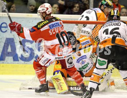 EBEL. Eishockey Bundesliga. KAC gegen Graz 99ers. Torjubel Tyler Scofield (KAC). Klagenfurt, am 25.1.2011.
Foto: Kuess 

---
pressefotos, pressefotografie, kuess, qs, qspictures, sport, bild, bilder, bilddatenbank