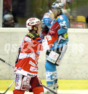 EBEL. Eishockey Bundesliga. KAC gegen EHC LIWEST BLACK WINGS LINZ. Torjubel Tyler Scofield (KAC). Klagenfurt, am 28.1.2011.
Foto: Kuess 

---
pressefotos, pressefotografie, kuess, qs, qspictures, sport, bild, bilder, bilddatenbank