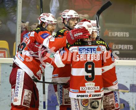 EBEL. Eishockey Bundesliga. KAC gegen EHC LIWEST BLACK WINGS LINZ. Torjubel KAC. Klagenfurt, am 28.1.2011.
Foto: Kuess 

---
pressefotos, pressefotografie, kuess, qs, qspictures, sport, bild, bilder, bilddatenbank