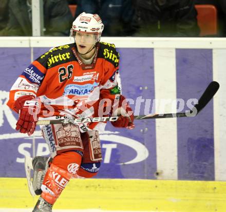 EBEL. Eishockey Bundesliga. KAC gegen EHC LIWEST BLACK WINGS LINZ. Lukas Titze (KAC). Klagenfurt, am 28.1.2011.
Foto: Kuess 

---
pressefotos, pressefotografie, kuess, qs, qspictures, sport, bild, bilder, bilddatenbank