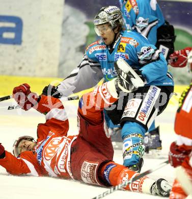 EBEL. Eishockey Bundesliga. KAC gegen EHC LIWEST BLACK WINGS LINZ. Johannes Kirisits (KAC). Klagenfurt, am 28.1.2011.
Foto: Kuess 

---
pressefotos, pressefotografie, kuess, qs, qspictures, sport, bild, bilder, bilddatenbank