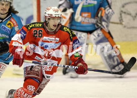 EBEL. Eishockey Bundesliga. KAC gegen EHC LIWEST BLACK WINGS LINZ. Lukas Titze (KAC). Klagenfurt, am 28.1.2011.
Foto: Kuess 

---
pressefotos, pressefotografie, kuess, qs, qspictures, sport, bild, bilder, bilddatenbank