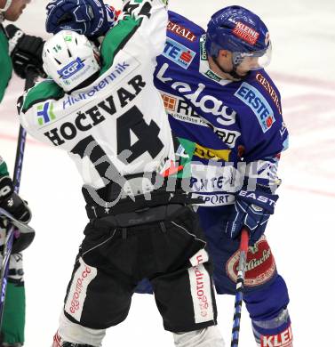 EBEL. Eishockey Bundesliga. EC  VSV gegen HDD TILIA Olimpija Ljubljana. Marvin Degon, (VSV), Matej Hocevar  (Laibach). Villach, am 30.1.2011.
Foto: Kuess 


---
pressefotos, pressefotografie, kuess, qs, qspictures, sport, bild, bilder, bilddatenbank