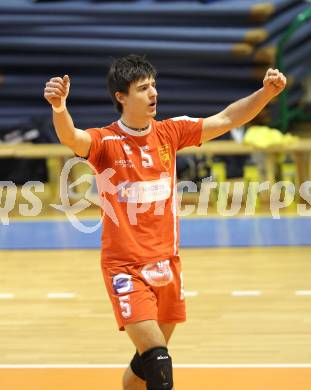 Volleyball. GM Capital Challenge Cup Men 2010/2011.  SK Posojilnica Aich/Dob (AUT)  vs VC Prefaxis MENEN (Bel). Ivartnik Jure (Aich/Dob). Prevalje, 1.2.2011.
Foto: Kuess

---
pressefotos, pressefotografie, kuess, qs, qspictures, sport, bild, bilder, bilddatenbank