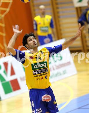 Volleyball. GM Capital Challenge Cup Men 2010/2011.  SK Posojilnica Aich/Dob (AUT)  vs VC Prefaxis MENEN (Bel). Kirchev Petar (Aich/Dob). Prevalje, 1.2.2011.
Foto: Kuess

---
pressefotos, pressefotografie, kuess, qs, qspictures, sport, bild, bilder, bilddatenbank