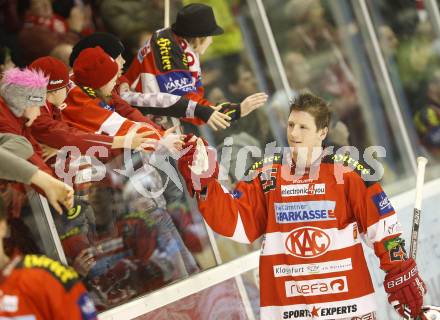 EBEL. Eishockey Bundesliga. KAC gegen VSV. Kirk Furey (KAC). Klagenfurt, am 4.2.2011.
Foto: Kuess 

---
pressefotos, pressefotografie, kuess, qs, qspictures, sport, bild, bilder, bilddatenbank