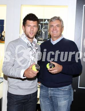 Tennis. Pressekonferenz Juergen Melzer. Ronnie Leitgeb, Juergen Melzer. St. Veit, am 3.2.2011.
Foto: Kuess
---
pressefotos, pressefotografie, kuess, qs, qspictures, sport, bild, bilder, bilddatenbank