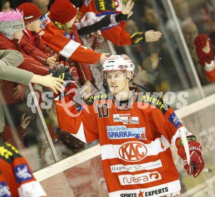 EBEL. Eishockey Bundesliga. KAC gegen VSV. Tyler Scofield (KAC). Klagenfurt, am 4.2.2011.
Foto: Kuess 

---
pressefotos, pressefotografie, kuess, qs, qspictures, sport, bild, bilder, bilddatenbank