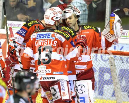 EBEL. Eishockey Bundesliga. KAC gegen VSV. Jubel KAC. Klagenfurt, am 4.2.2011.
Foto: Kuess 

---
pressefotos, pressefotografie, kuess, qs, qspictures, sport, bild, bilder, bilddatenbank