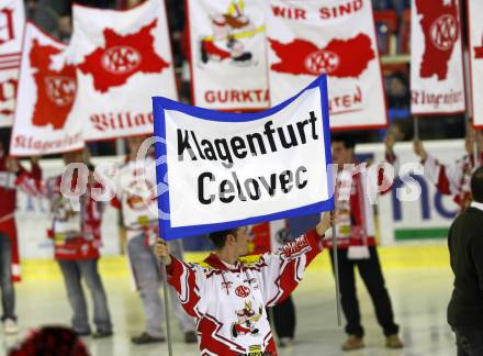 EBEL. Eishockey Bundesliga. KAC gegen VSV. Fans. Klagenfurt, am 4.2.2011.
Foto: Kuess 

---
pressefotos, pressefotografie, kuess, qs, qspictures, sport, bild, bilder, bilddatenbank