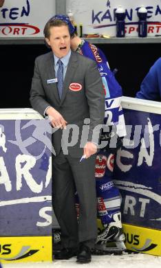 EBEL. Eishockey Bundesliga. EC  VSV gegen Graz 99ers .  Trainer Mike Stewart (VSV). Villach, am 11.2.2011.
Foto: Kuess 


---
pressefotos, pressefotografie, kuess, qs, qspictures, sport, bild, bilder, bilddatenbank