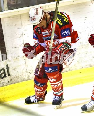 EBEL. Eishockey Bundesliga. KAC gegen EV Vienna Capitals. Torjubel Mike Craig (KAC). Klagenfurt, am 13.2.2011.
Foto: Kuess 

---
pressefotos, pressefotografie, kuess, qs, qspictures, sport, bild, bilder, bilddatenbank