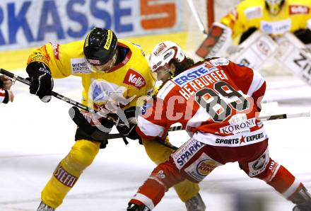 EBEL. Eishockey Bundesliga. KAC gegen EV Vienna Capitals. Raphael Herburger (KAC). Klagenfurt, am 13.2.2011.
Foto: Kuess 

---
pressefotos, pressefotografie, kuess, qs, qspictures, sport, bild, bilder, bilddatenbank