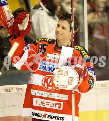 EBEL. Eishockey Bundesliga. KAC gegen SAPA Fehervar AV19. Kirk Furey (KAC). Klagenfurt, am 15.2.2011.
Foto: Kuess
---
pressefotos, pressefotografie, kuess, qs, qspictures, sport, bild, bilder, bilddatenbank