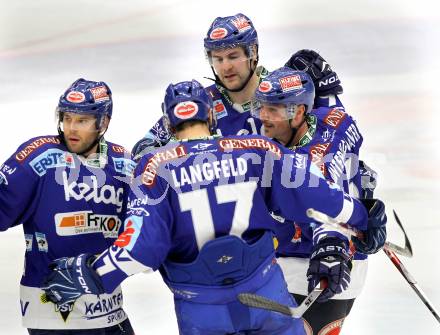 EBEL. Eishockey Bundesliga. EC  VSV gegen KAC.  Torjubel VSV. Villach, am 18.2.2011.
Foto: Kuess 


---
pressefotos, pressefotografie, kuess, qs, qspictures, sport, bild, bilder, bilddatenbank