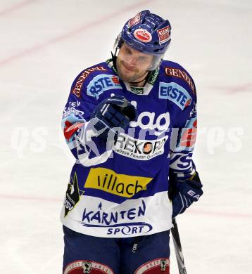 EBEL. Eishockey Bundesliga. EC  VSV gegen KAC. Torjubel Derek Damon (VSV). Villach, am 18.2.2011.
Foto: Kuess 


---
pressefotos, pressefotografie, kuess, qs, qspictures, sport, bild, bilder, bilddatenbank