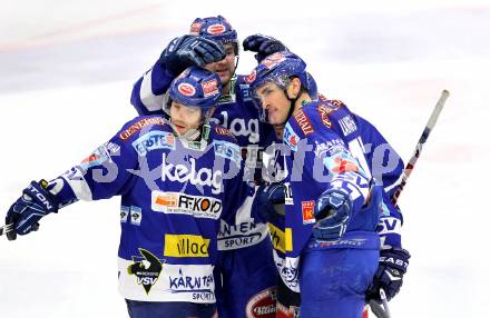 EBEL. Eishockey Bundesliga. EC  VSV gegen KAC.  Torjubel VSV. Villach, am 18.2.2011.
Foto: Kuess 


---
pressefotos, pressefotografie, kuess, qs, qspictures, sport, bild, bilder, bilddatenbank