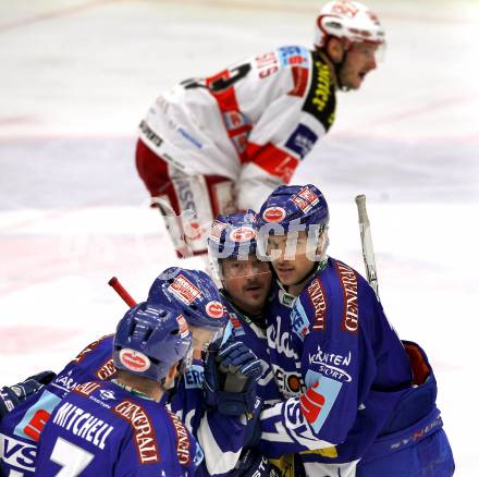 EBEL. Eishockey Bundesliga. EC  VSV gegen KAC.  Torjubel VSV. Villach, am 18.2.2011.
Foto: Kuess 


---
pressefotos, pressefotografie, kuess, qs, qspictures, sport, bild, bilder, bilddatenbank