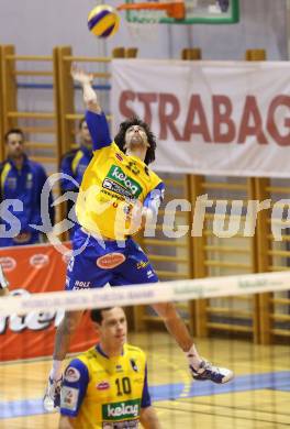 Volleyball. Challenge Cup. SK Aich/Dob gegen Arkas Izmir (TUR). Reiser Gerald (Aich/Dob). Prevalje, 22.2.2011.
Foto: Kuess

---
pressefotos, pressefotografie, kuess, qs, qspictures, sport, bild, bilder, bilddatenbank