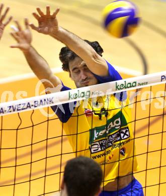 Volleyball. Challenge Cup. SK Aich/Dob gegen Arkas Izmir (TUR). Kirchev Petar (Aich/Dob). Prevalje, 22.2.2011.
Foto: Kuess

---
pressefotos, pressefotografie, kuess, qs, qspictures, sport, bild, bilder, bilddatenbank