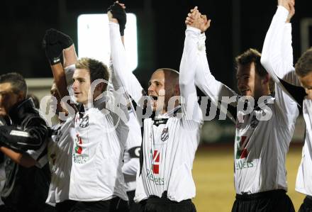 Fussball Erste Liga. WAC/St. Andrae gegen SV Groedig. Jubel WAC. Wolfsberg, 25.2.2011
Foto: Kuess

---
pressefotos, pressefotografie, kuess, qs, qspictures, sport, bild, bilder, bilddatenbank