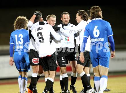 Fussball Erste Liga. WAC/St. Andrae gegen SV Groedig.  Torjubel WAc. Wolfsberg, 25.2.2011
Foto: Kuess

---
pressefotos, pressefotografie, kuess, qs, qspictures, sport, bild, bilder, bilddatenbank