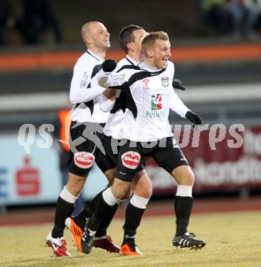 Fussball Erste Liga. WAC/St. Andrae gegen SV Groedig. Torjubel Manuel Kerhe (WAC). Wolfsberg, 25.2.2011
Foto: Kuess

---
pressefotos, pressefotografie, kuess, qs, qspictures, sport, bild, bilder, bilddatenbank