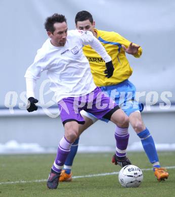 Fussball Regionalliga. SK Austria Klagenfurt. Tag der Austria Familie. Testspiel SK Austria Klagenfurt gegen Sencur (SLO). Matthias Dollinger (Klagenfurt).  Klagenfurt, am 26.2.2011.
Foto: Kuess
---
pressefotos, pressefotografie, kuess, qs, qspictures, sport, bild, bilder, bilddatenbank