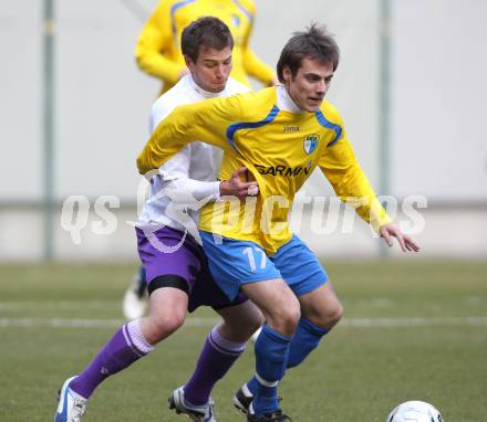 Fussball Regionalliga. SK Austria Klagenfurt. Tag der Austria Familie. Testspiel SK Austria Klagenfurt gegen Sencur (SLO). Matthias Wrienz (Klagenfurt).  Klagenfurt, am 26.2.2011.
Foto: Kuess
---
pressefotos, pressefotografie, kuess, qs, qspictures, sport, bild, bilder, bilddatenbank