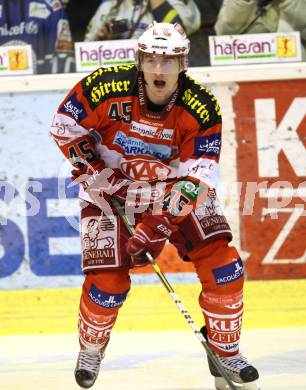 EBEL. Eishockey Bundesliga. KAC gegen KHL Medvescak Zagreb. SCHULLER David (KAC). Klagenfurt, am 27.2.2011.
Foto: Kuess 

---
pressefotos, pressefotografie, kuess, qs, qspictures, sport, bild, bilder, bilddatenbank