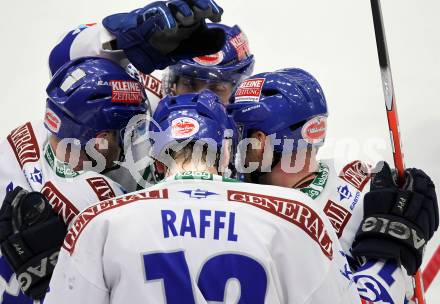 EBEL. Eishockey Bundesliga. EC  VSV gegen EHC LIWEST Linz.  Torjubel VSV. Villach, am 27.2.2011.
Foto: Kuess 


---
pressefotos, pressefotografie, kuess, qs, qspictures, sport, bild, bilder, bilddatenbank