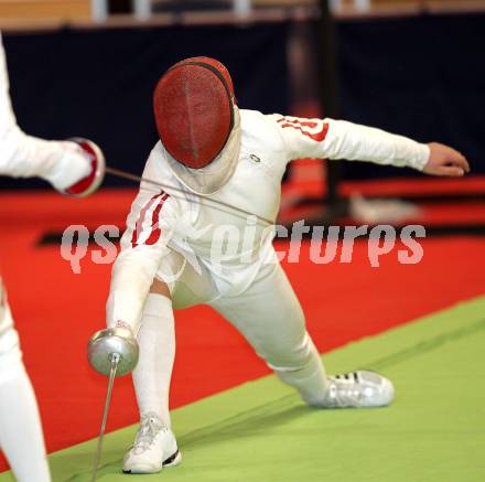 Fechten. Europameisterschaft Kadetten.  Lukas Puchacher. Klagenfurt, am 24.2.2011.
Foto: Kuess
---
pressefotos, pressefotografie, kuess, qs, qspictures, sport, bild, bilder, bilddatenbank