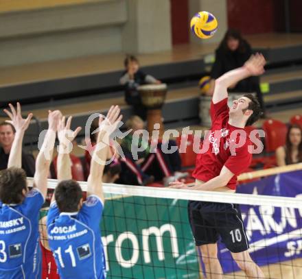 Volleyball AVL. VBL Woerthersee Loewen gegen Hypo Tirol Volleyballteam. Kevin McKniff (Loewen). Klagenfurt, am 5.3.2011.
Foto: Kuess 
---
pressefotos, pressefotografie, kuess, qs, qspictures, sport, bild, bilder, bilddatenbank