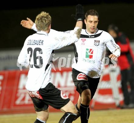 Fussball. Erste Liga. WAC/St. Andrae gegen FC Lustenau. Torjubel Marco Reich (WAC). Wolfsberg, 4.3.2011.
Foto: Kuess

---
pressefotos, pressefotografie, kuess, qs, qspictures, sport, bild, bilder, bilddatenbank