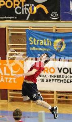 Volleyball AVL. VBL Woerthersee Loewen gegen Hypo Tirol Volleyballteam. Kevin McKniff (Loewen). Klagenfurt, am 5.3.2011.
Foto: Kuess 
---
pressefotos, pressefotografie, kuess, qs, qspictures, sport, bild, bilder, bilddatenbank