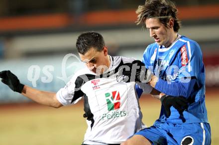 Fussball. Erste Liga. WAC/St. Andrae gegen FC Lustenau. Sandro Gotal, (WAC), Christoph Schoesswendter (Lustenau). Wolfsberg, 4.3.2011.
Foto: Kuess

---
pressefotos, pressefotografie, kuess, qs, qspictures, sport, bild, bilder, bilddatenbank