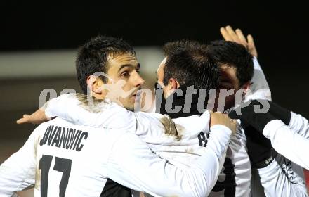 Fussball. Erste Liga. WAC/St. Andrae gegen FC Lustenau. Torjubel WAC. Wolfsberg, 4.3.2011.
Foto: Kuess

---
pressefotos, pressefotografie, kuess, qs, qspictures, sport, bild, bilder, bilddatenbank