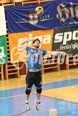 Volleyball AVL. VBL Woerthersee Loewen gegen Hypo Tirol Volleyballteam. Claudio Carletti (Tirol). Klagenfurt, am 5.3.2011.
Foto: Kuess 
---
pressefotos, pressefotografie, kuess, qs, qspictures, sport, bild, bilder, bilddatenbank