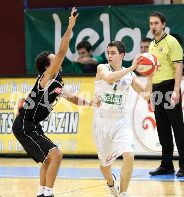 Basketball ABL 2010-11 H2. Woerthersee Piraten gegen WBC Raiffeisen Wels.  Martin Breithuber, (Piraten). Klagenfurt, 3.3.2011
Foto:  Kuess

---
pressefotos, pressefotografie, kuess, qs, qspictures, sport, bild, bilder, bilddatenbank