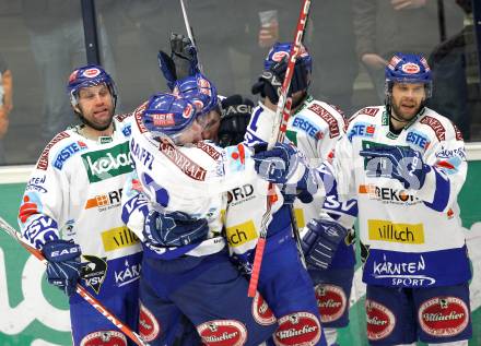 EBEL. Eishockey Bundesliga. EC  VSV gegen EHC LIWEST Linz.  Torjubel VSV. Villach, am 8.3.2011.
Foto: Kuess 


---
pressefotos, pressefotografie, kuess, qs, qspictures, sport, bild, bilder, bilddatenbank