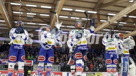 EBEL. Eishockey Bundesliga. EC  VSV gegen EHC LIWEST Linz.  Jubel VSV. Villach, am 8.3.2011.
Foto: Kuess 


---
pressefotos, pressefotografie, kuess, qs, qspictures, sport, bild, bilder, bilddatenbank