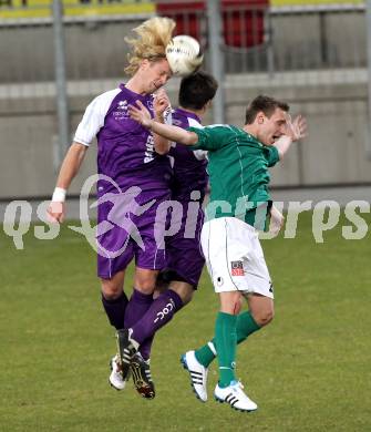 Fussball. Regionalliga. SK Austria Klagenfurt gegen DSV Leoben. Johannes Isopp, (Klagenfurt), Dominik Hackinger (Leoben). Klagenfurt, 11.3.2011.
Fotos: Kuess
---
pressefotos, pressefotografie, kuess, qs, qspictures, sport, bild, bilder, bilddatenbank